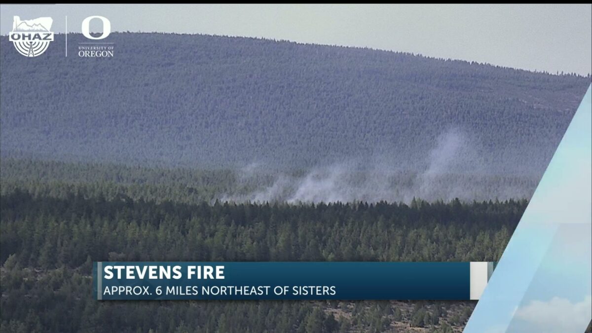 Stevens Fire ignites Saturday near Sisters