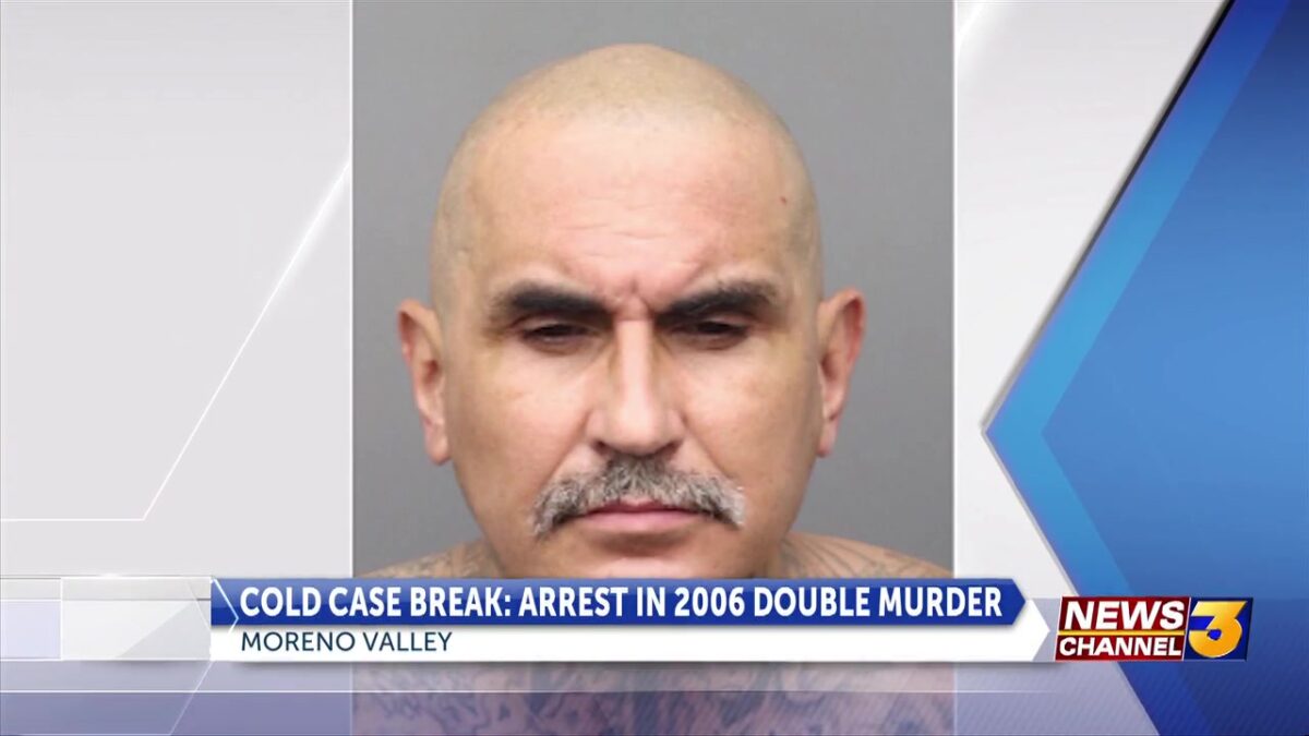 Cold case arrest made in 2006 Moreno Valley double murder