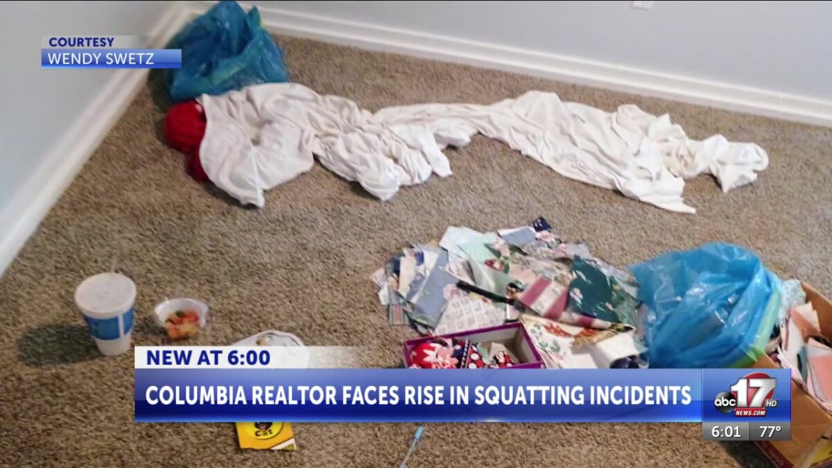 Columbia realtor sees rise in squatting incidents