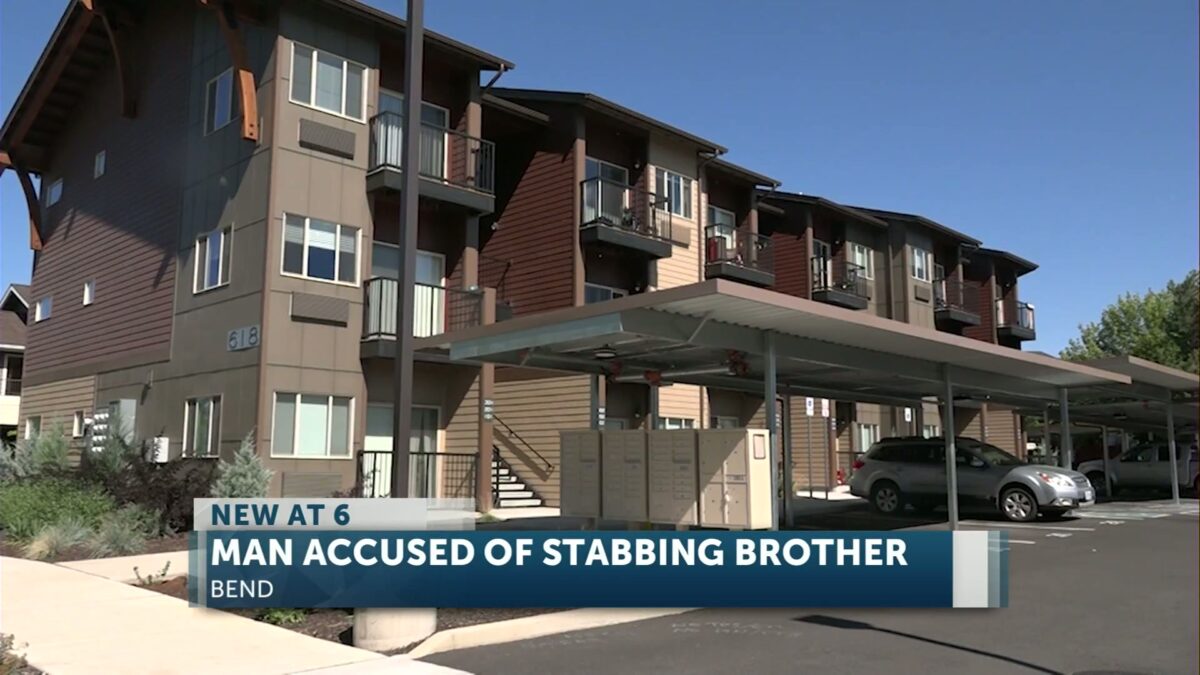 Bend man arrested in stabbing assault on younger brother; woman also facing charges