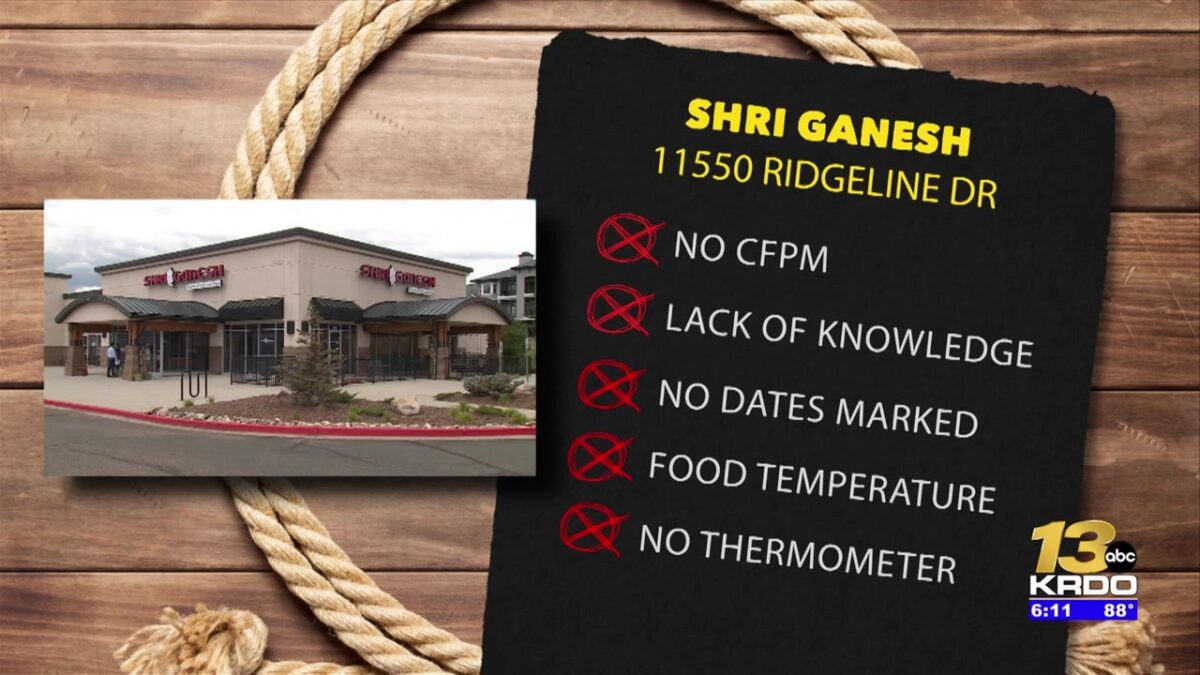 Indian restaurant shut down due to health code violations
