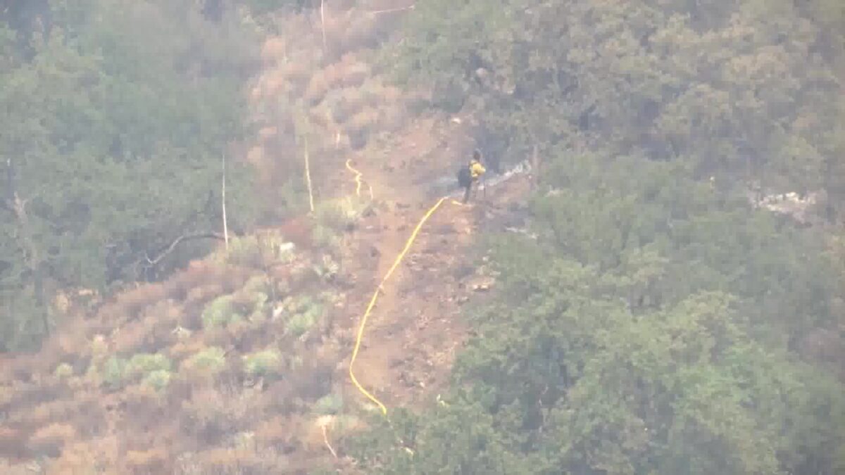 Firefighters facing hot and dry weather conditions while battling Gifford Fire