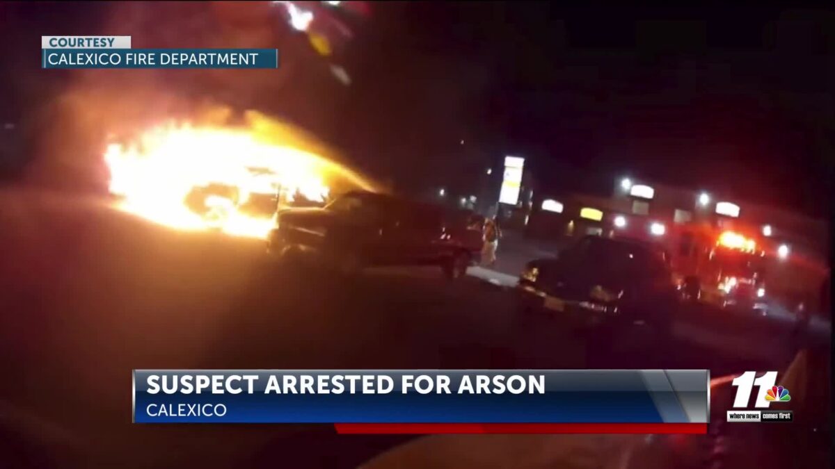 Suspect arrested for arson over the weekend in Calexico