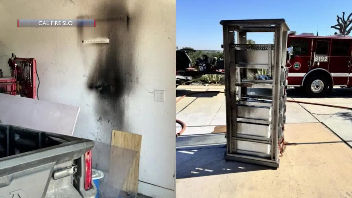 Lithium Battery Sparks Garage Fire in Paso Robles Home