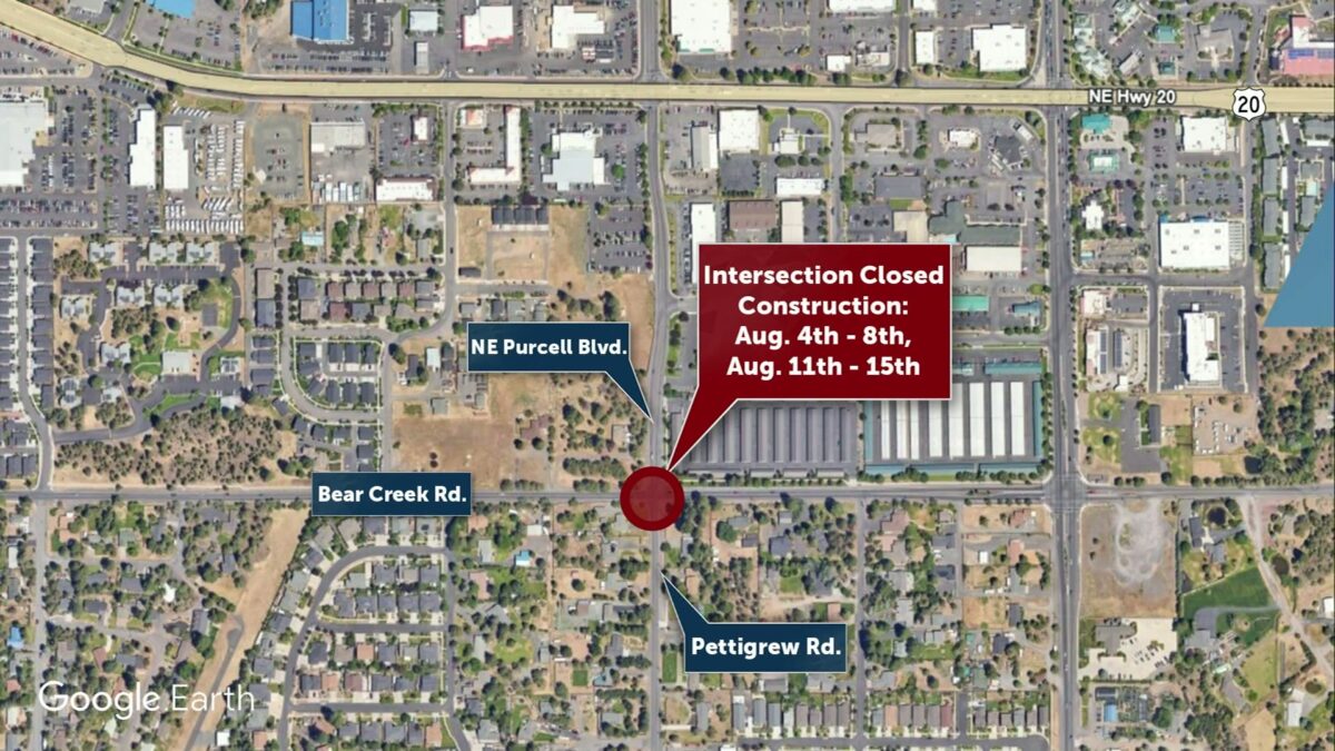NE Bend roundabout construction ahead of schedule