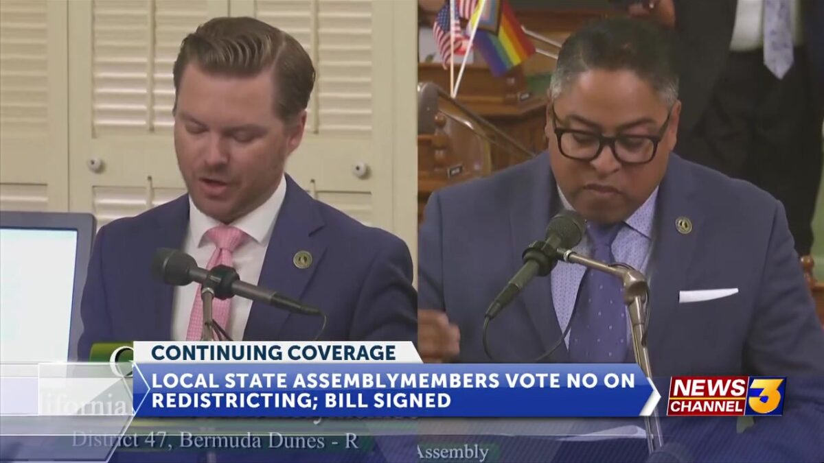 Local assemblymembers speak out against California redistricting after passage