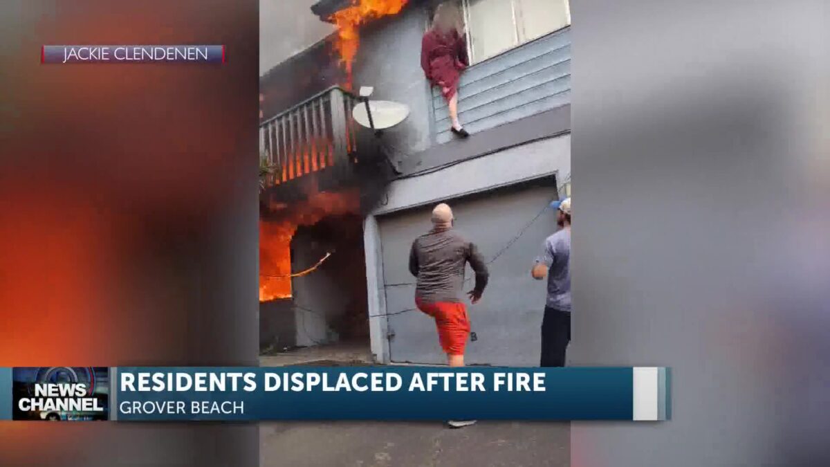 Fire in Grover Beach displaces multiple people and destroys two apartments Tuesday