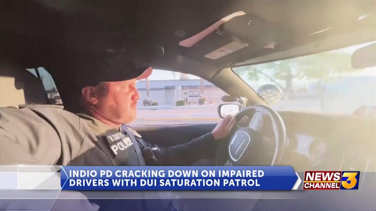 Indio PD cracking down on impaired drivers with DUI saturation patrol