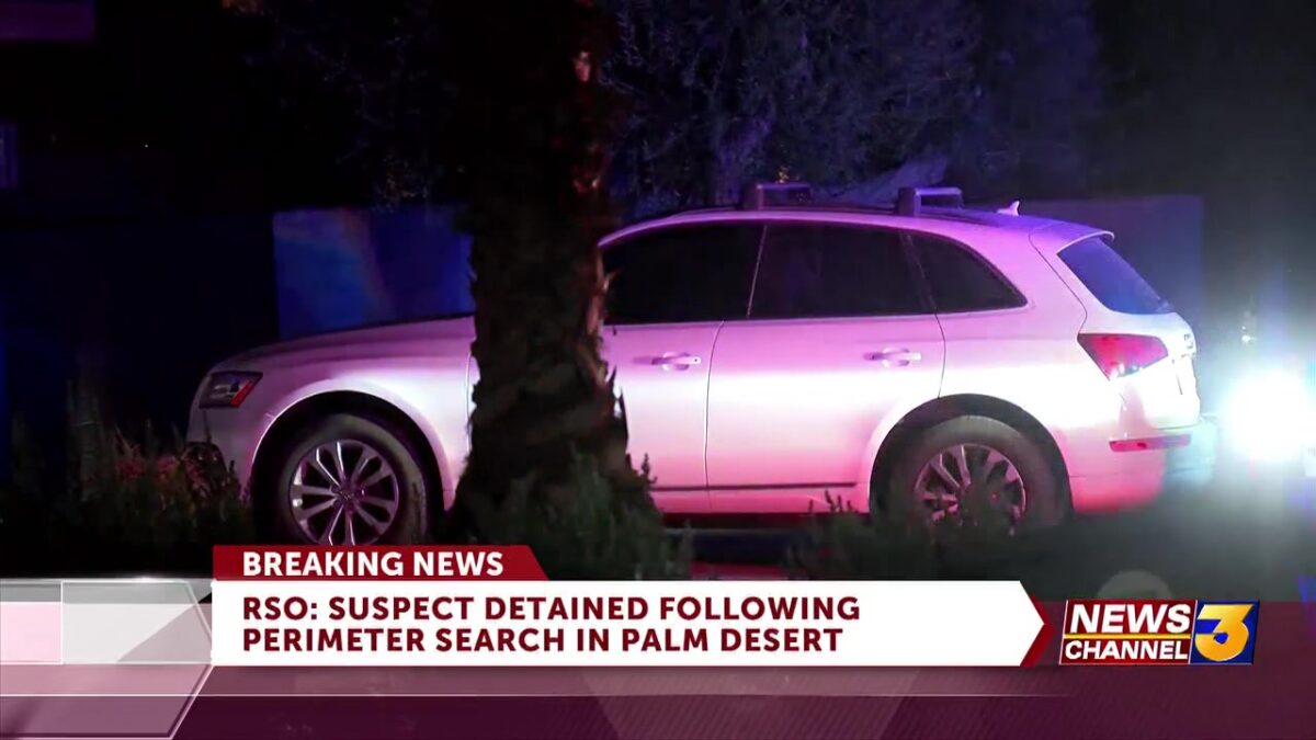 Suspect detained after search in Palm Desert