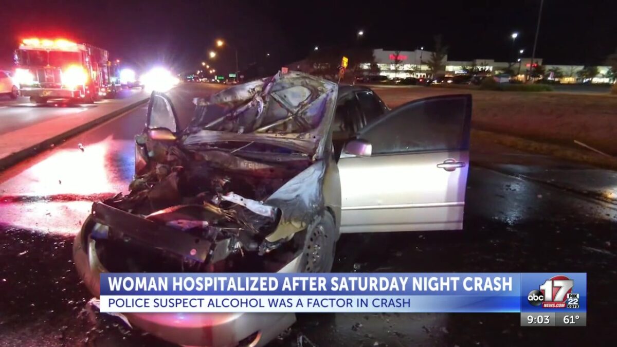 Alcohol suspected to be a factor in multi-vehicle crash Saturday night