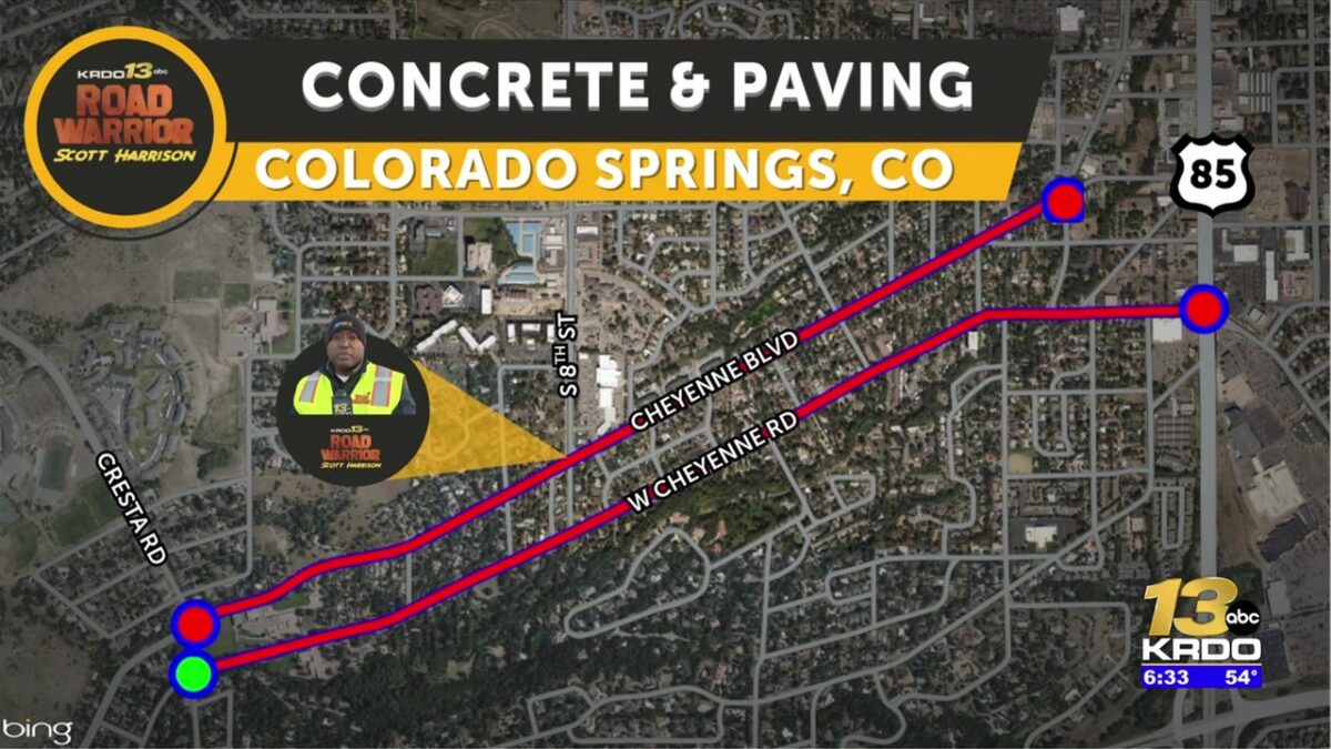 Two of the season’s bigger 2C paving-related projects underway in Colorado Springs