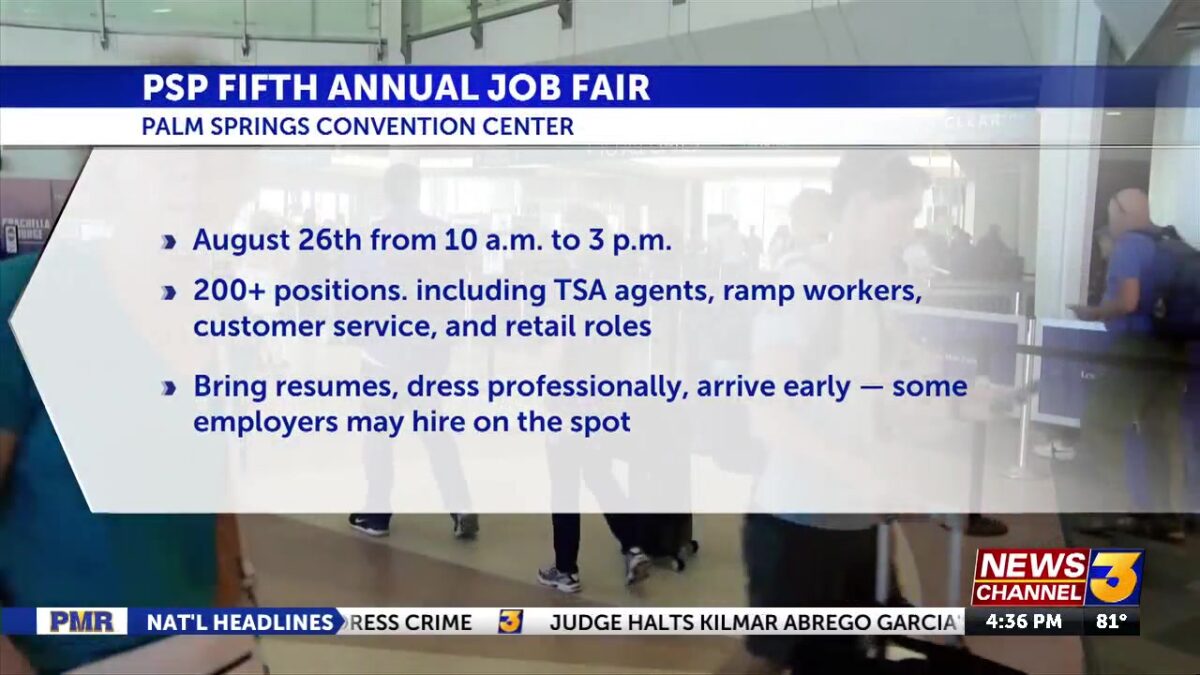 Palm Springs International Airport hosting 5th Annual Job Fair