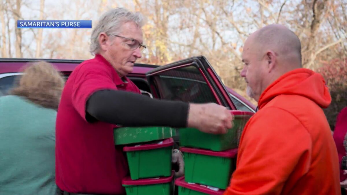 Operation Christmas Child packs shoeboxes of school supplies for families in need  