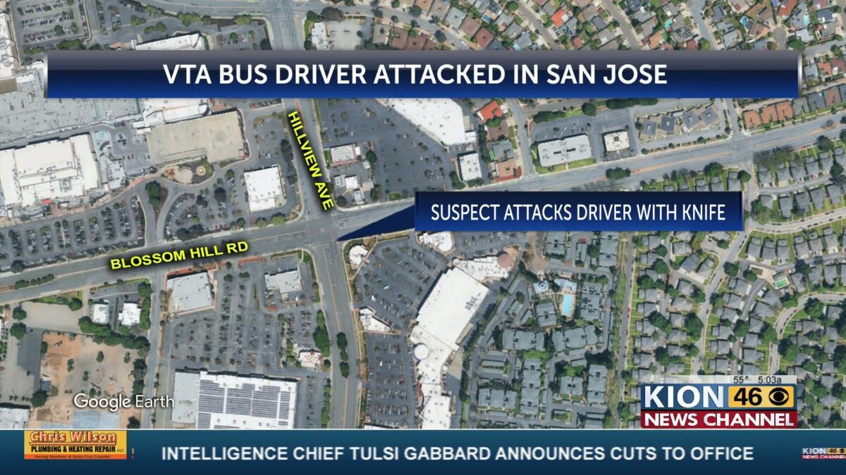 VTA bus driver attacked by suspect with a knife