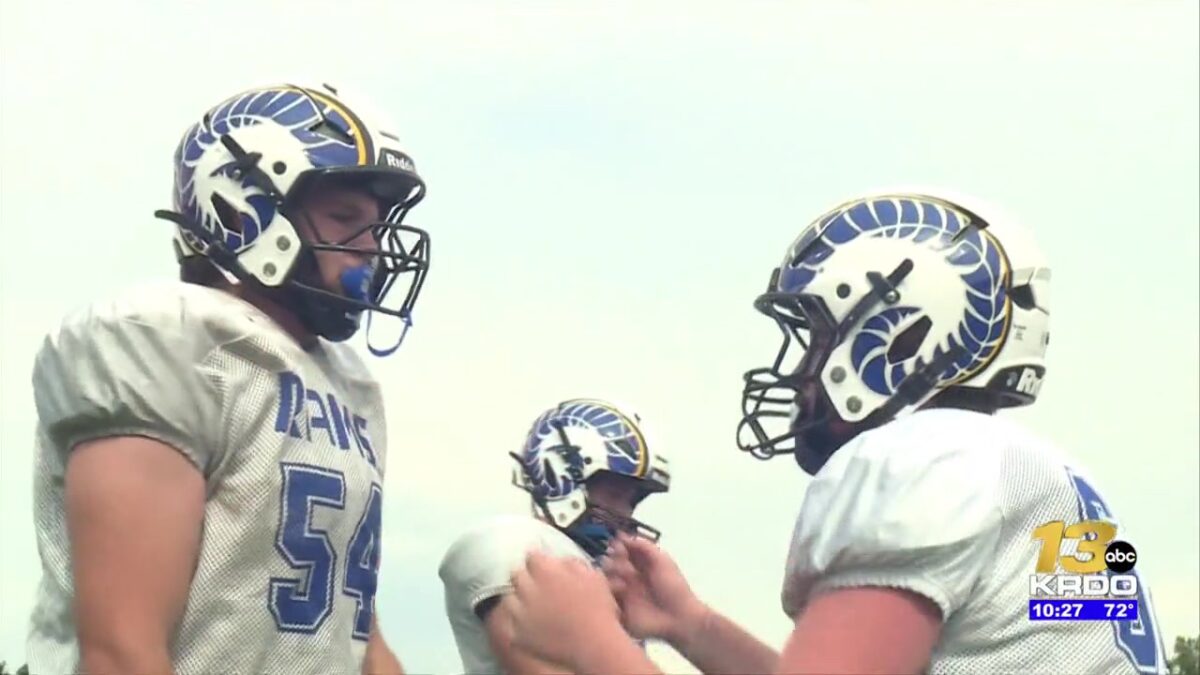 The Rampart football team is always ready to play