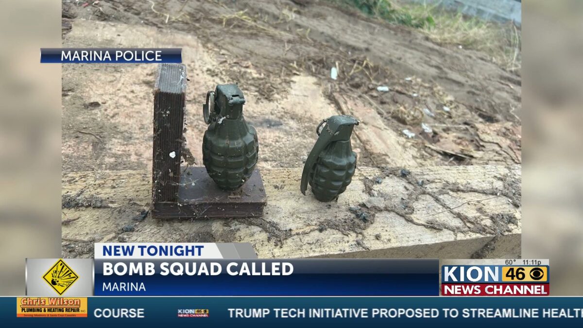 Grenades found in Marina destroyed by MCSO Bomb Squad
