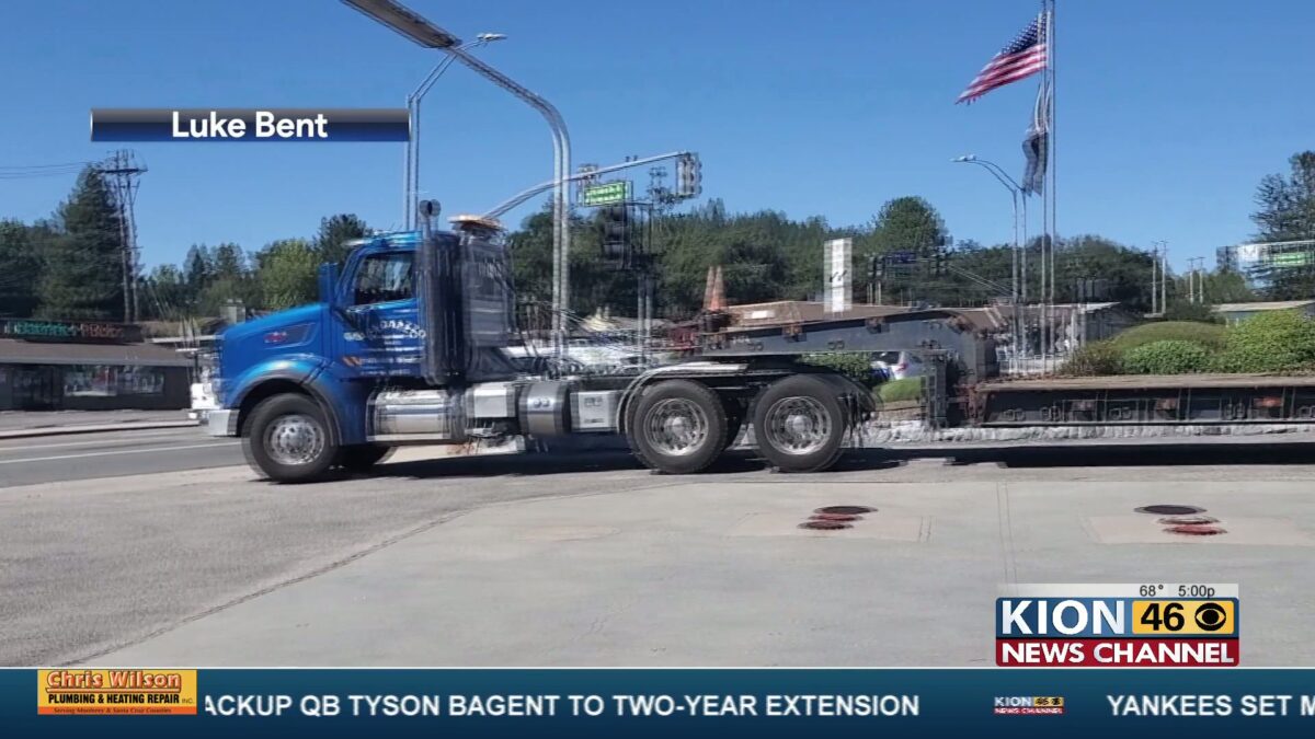 Big rig overturn shuts down all southbound lanes of Mount Hermon Road