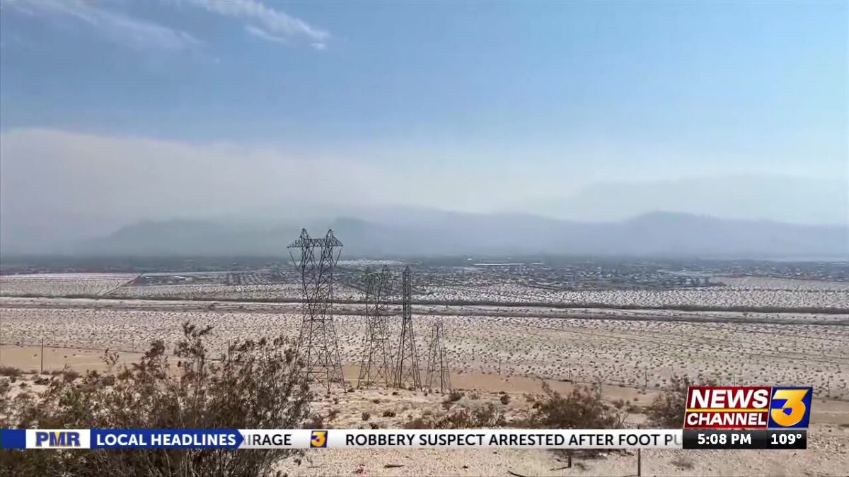 Hazy skies across the valley fueled by wildfire smoke