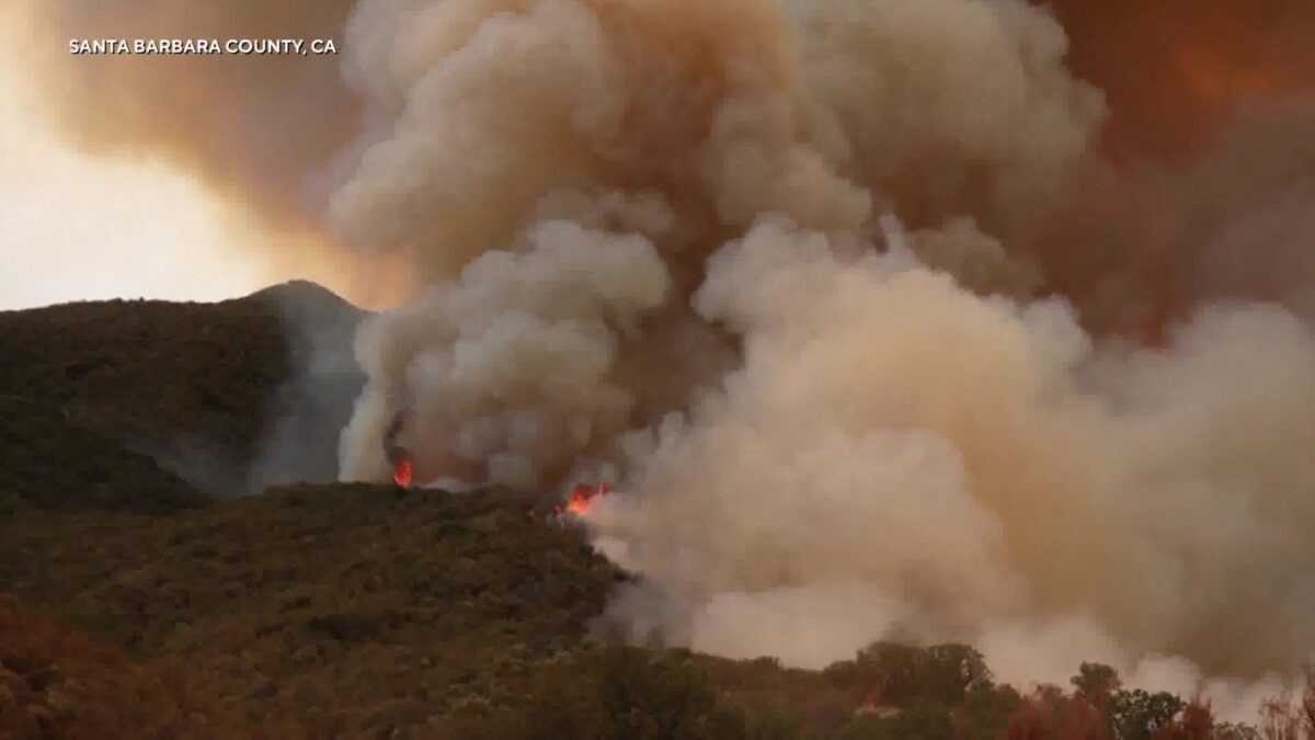 Gifford Fire along Highway 166 grows to over 90