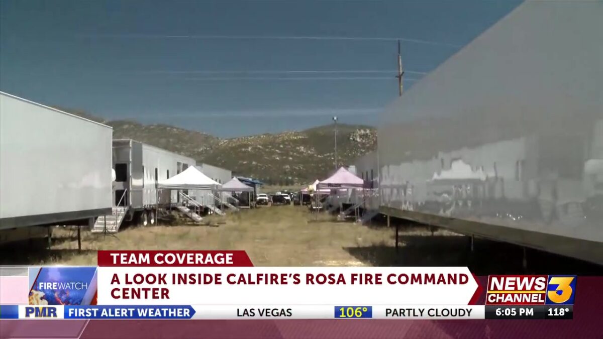 A look inside CAL FIRE’s Rosa Fire command center