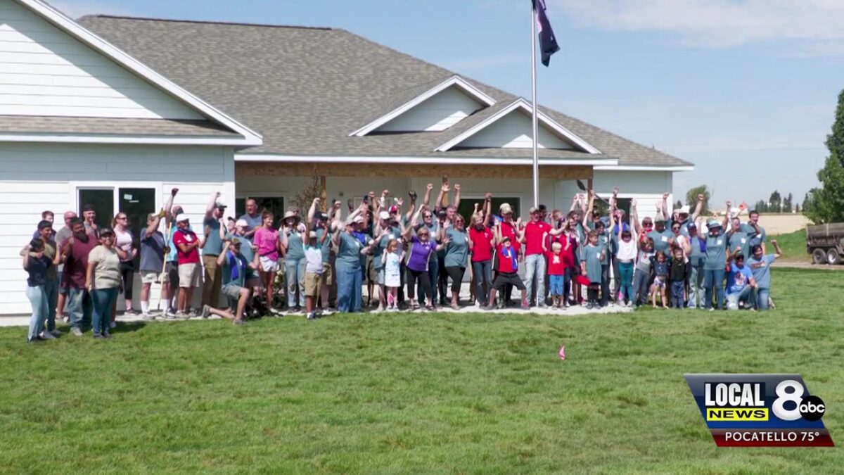 Volunteers help landscape a medically retired veteran’s new home