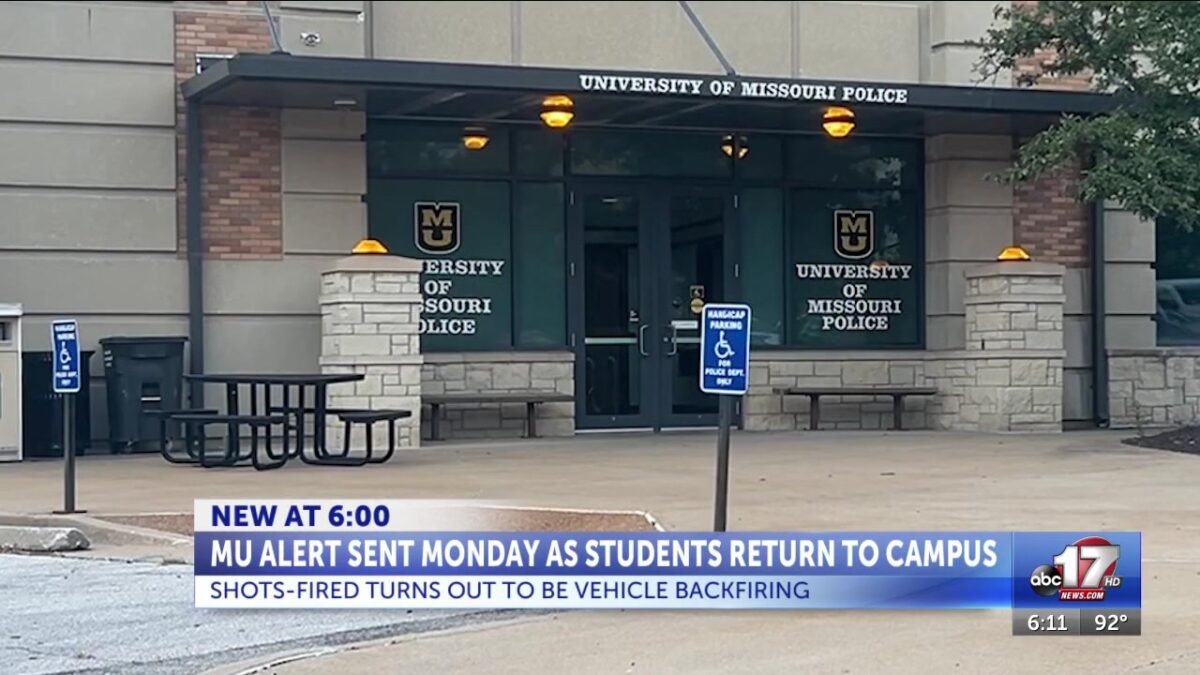 First MU Alert of school year sent out Monday evening as students return to campus