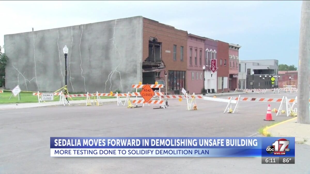 City of Sedalia takes the next step in its process to demolish unsafe historic building
