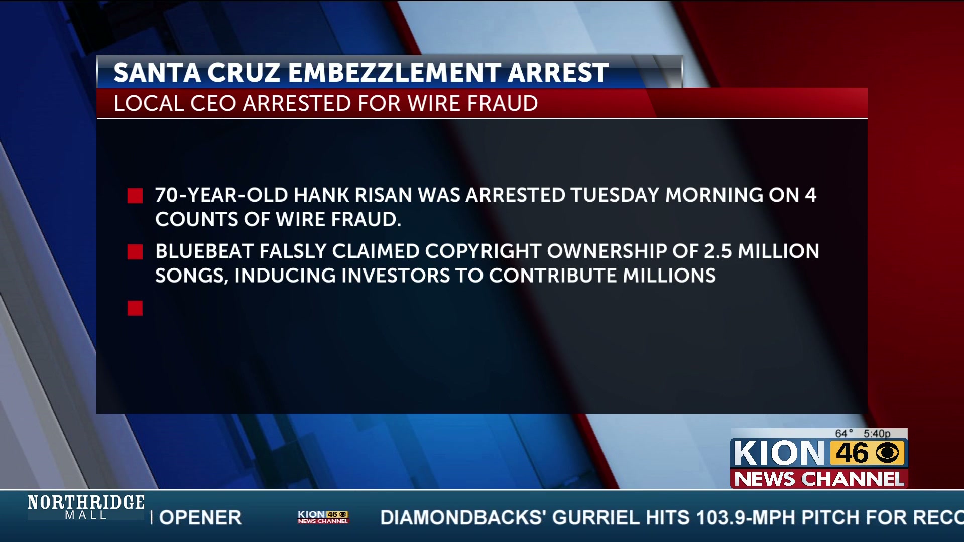 Santa Cruz man accused of music streaming and wire fraud charges; U.S. Attorney’s Office