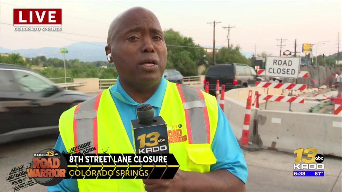 UPDATE: Crews cancel Thursday’s planned closure of right lane of northbound 8th Street over Fountain Creek in Colorado Springs