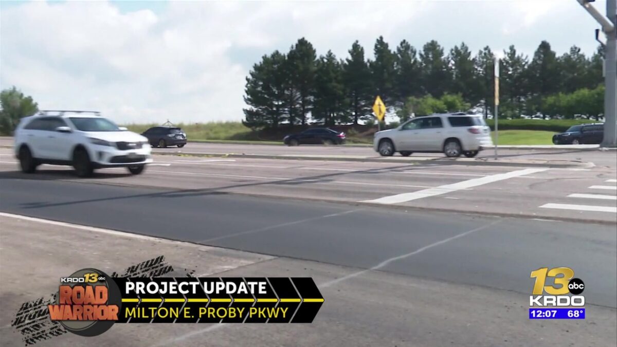 Rain produces mixed impacts on two paving projects near Colorado Springs