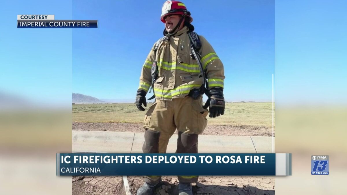 Imperial County strike team deployed to assist with Rosa Fire