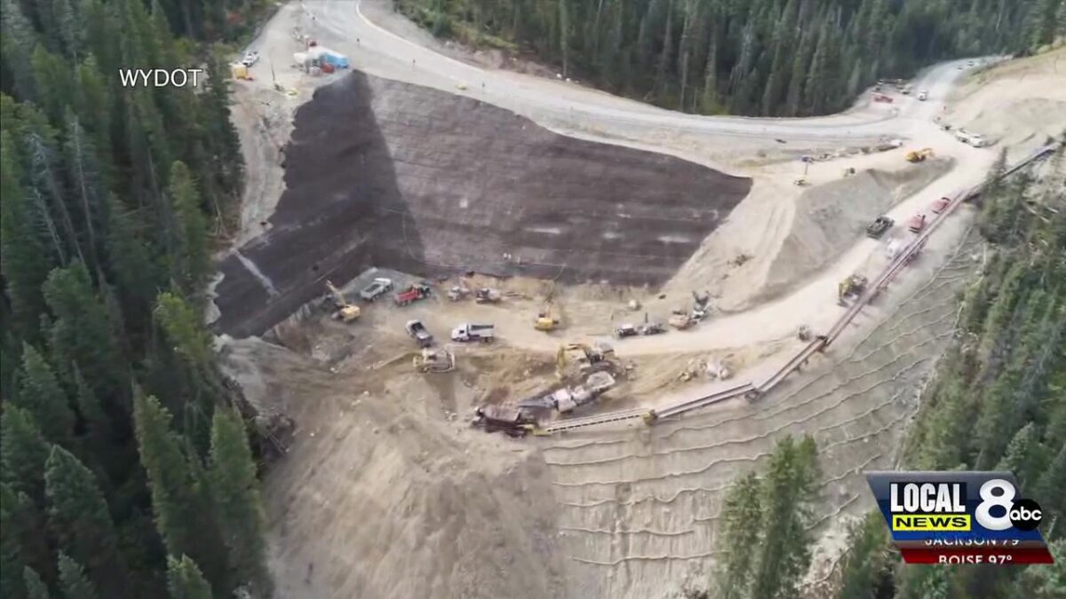 WYDOT celebrates completion of Teton Pass Big Fill Slide restoration