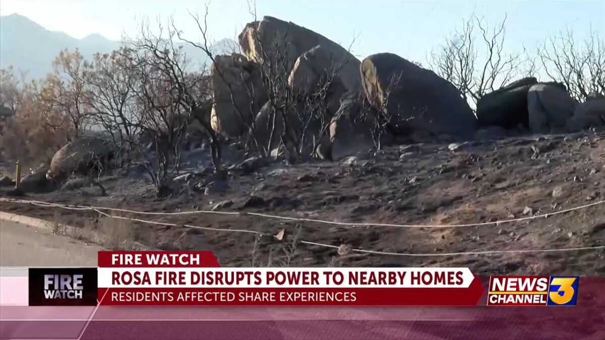 Rosa Fire damages multiple power pole structures