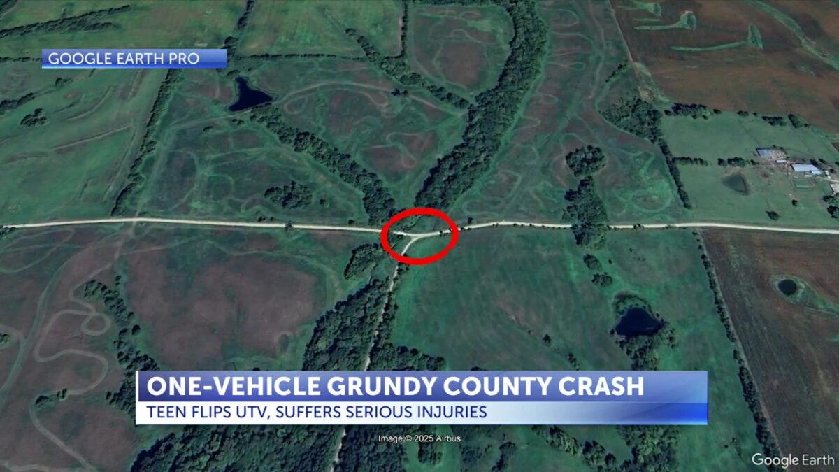 Teen seriously injured in one-vehicle Grundy County crash