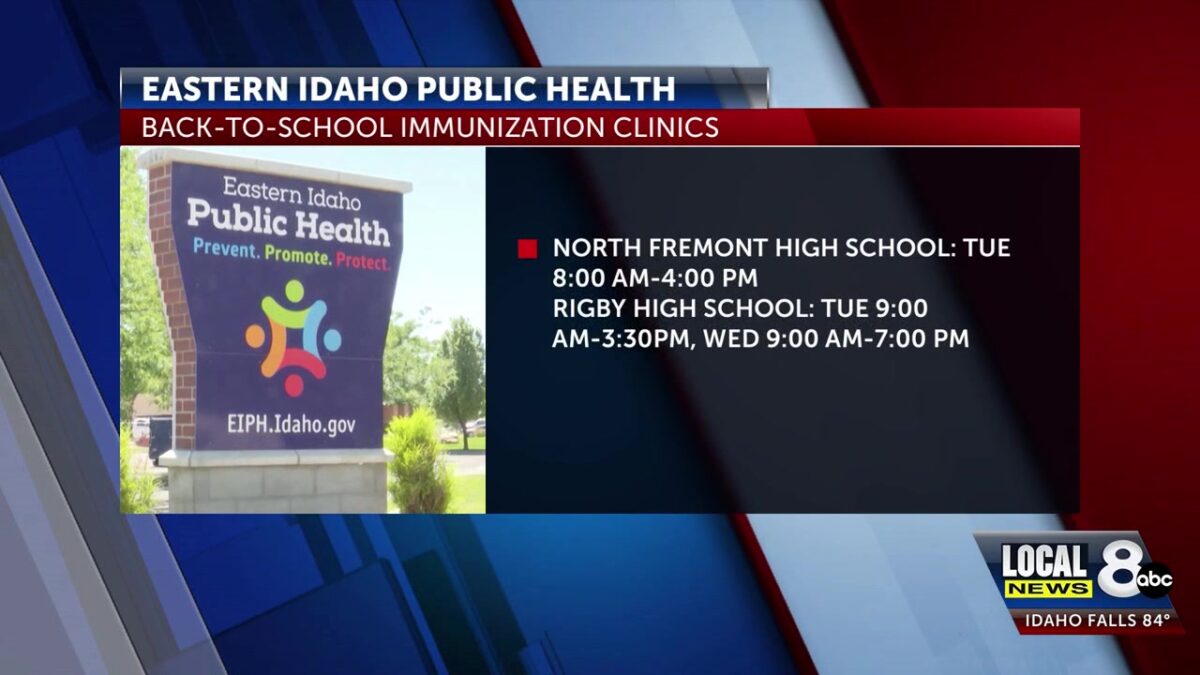 Get Kids Up to Date: Eastern Idaho Public Health offers back-to-school immunization clinics