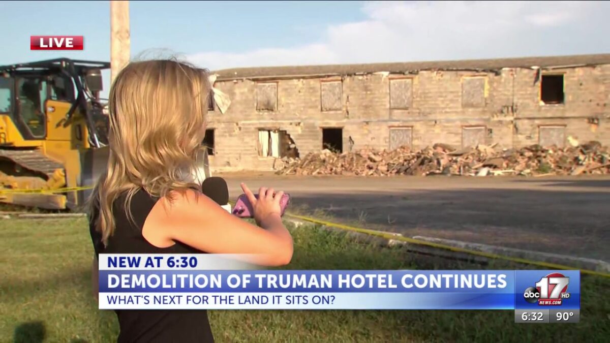 Truman Hotel owners say community criticism prompted building’s demolition
