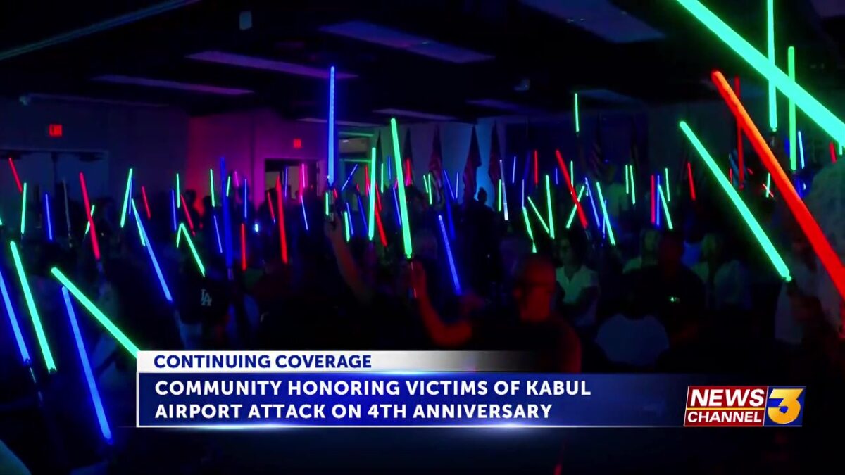 Community honoring victims of Kabul Airport attack at ‘CPL Hunter Lopez Lightsaber Vigil’