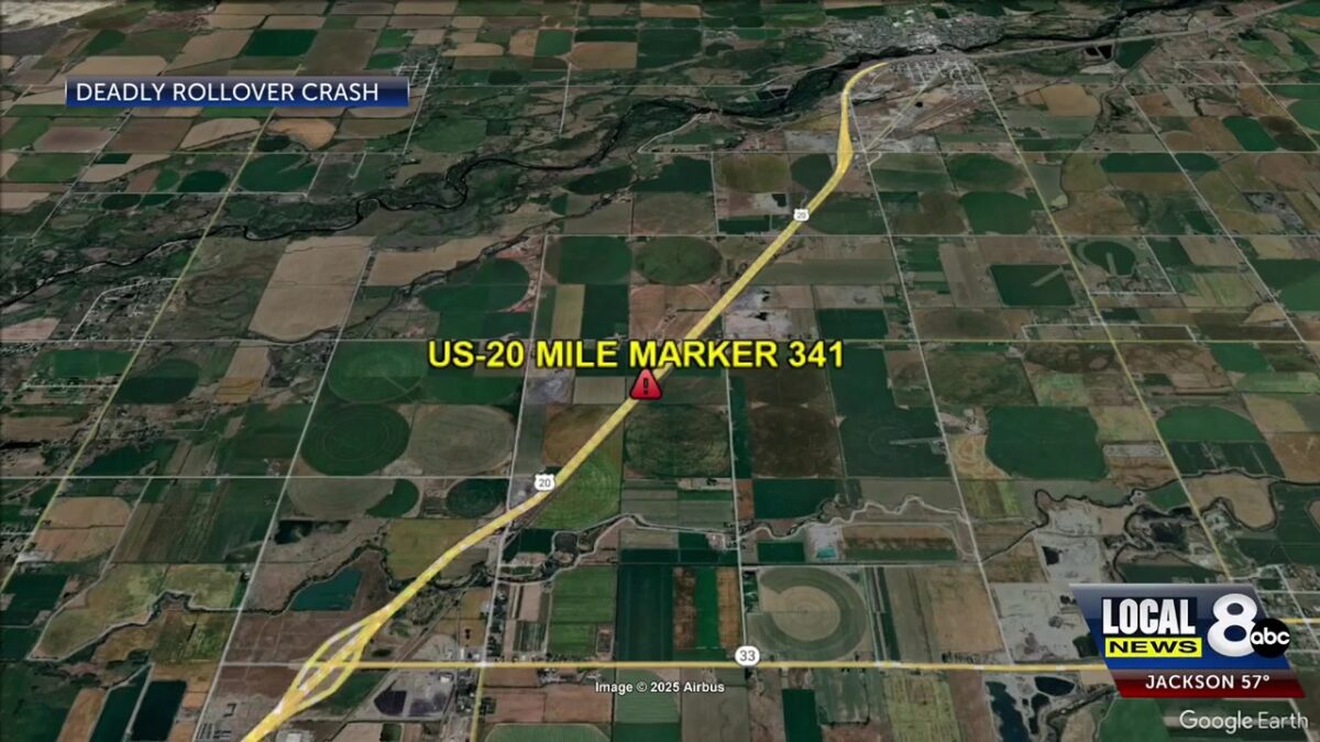 Fremont County Coroner identifies victim of US-20 rollover crash