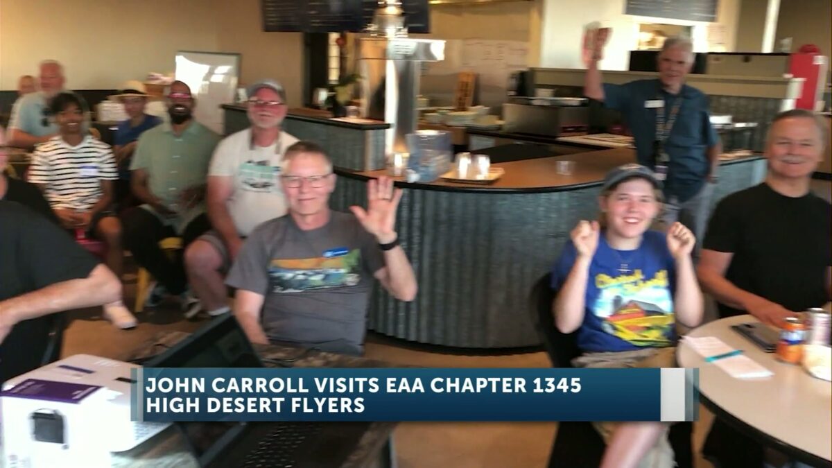 KTVZ’s John Carroll speaks at EAA Bend chapter’s monthly meeting