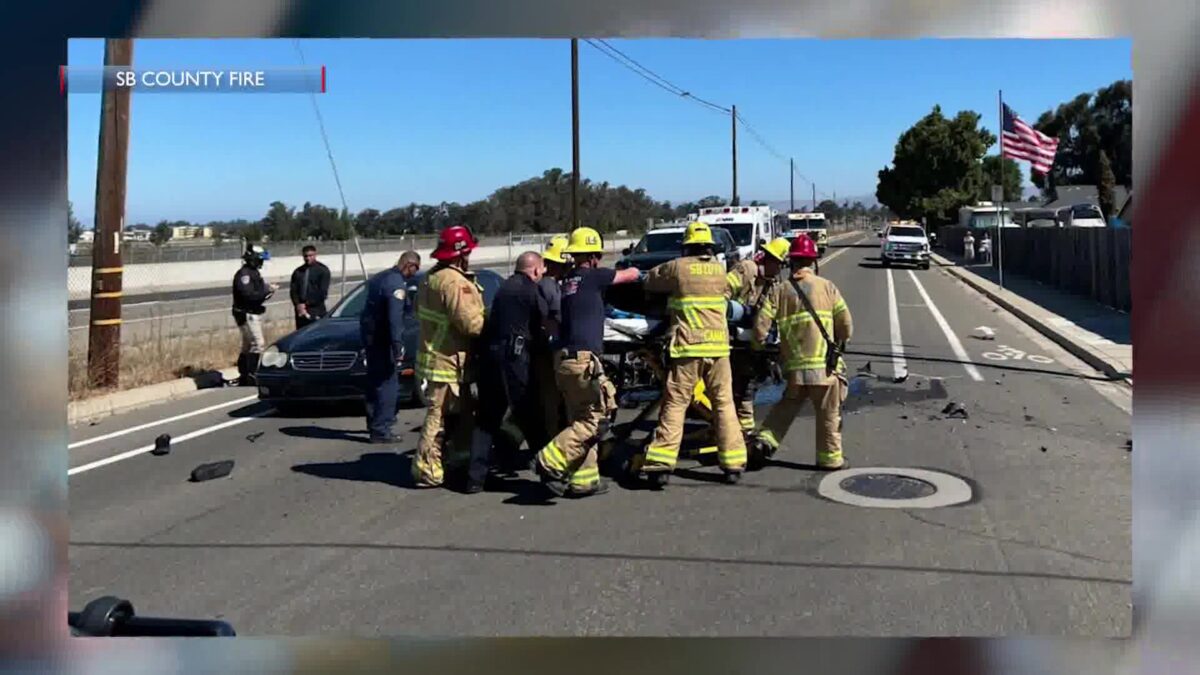 Motorcyclist suffers major injuries from crash in Orcutt