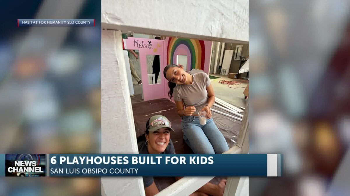 Habitat for Humanity SLO County Delivers Six Custom Playhouses to Families and Boys & Girls Club
