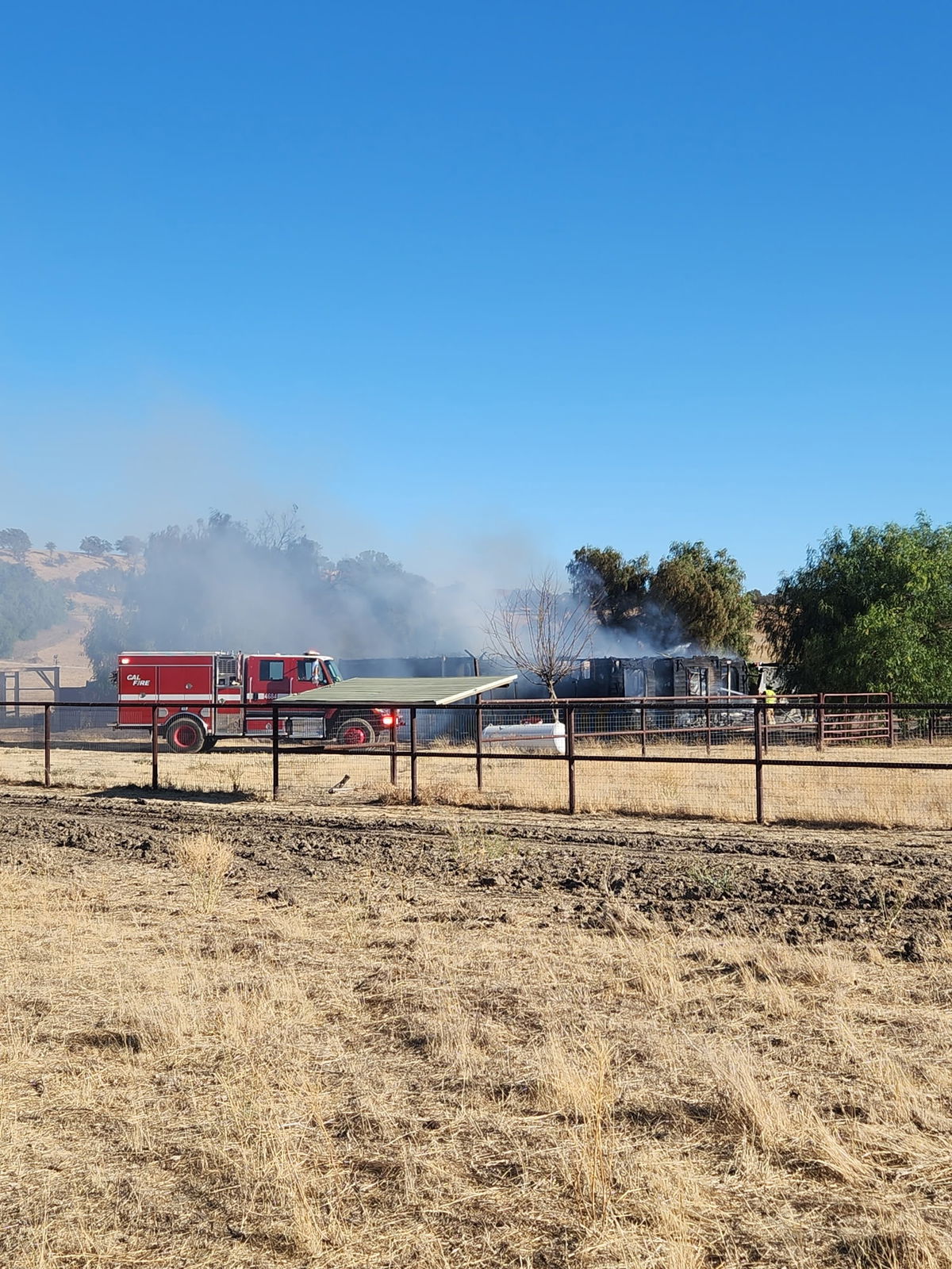 House fire in Bradley Tuesday afternoon; CAL FIRE BEU