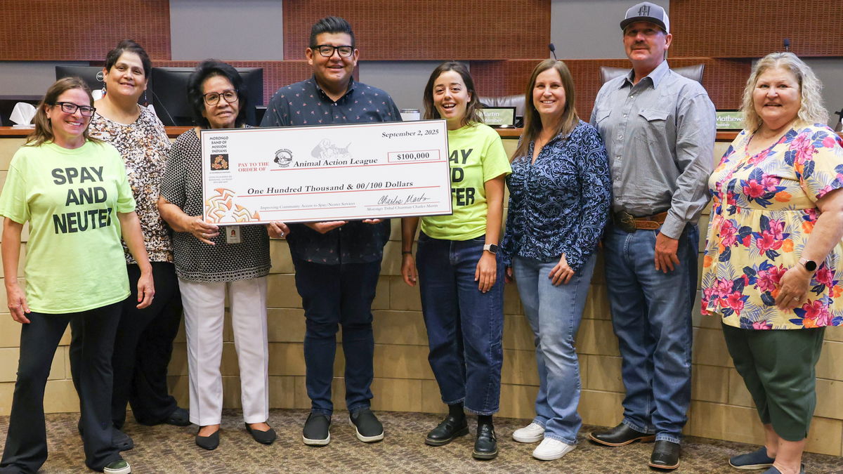 Morongo Band of Mission Indians donates $100