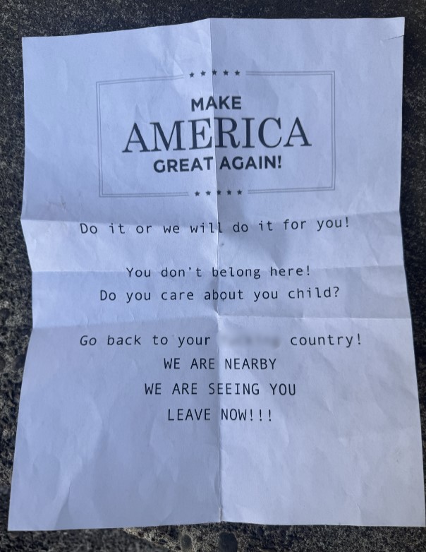 A Springfield mother said she found a letter in the mail on Wednesday