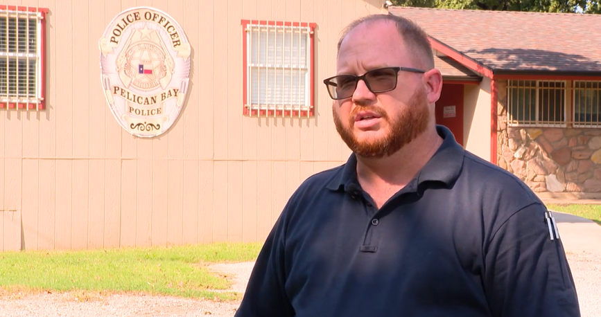 Sgt. Justin Spurgeon said the spider monkey bit him on the elbow.