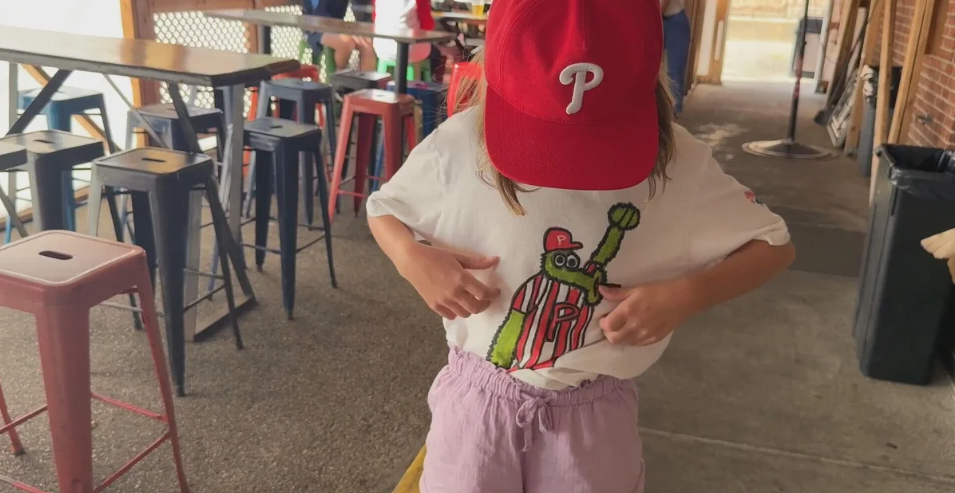 10-year-old Devin Cassidy turns love for Phillies Phanatic into designs that give back.