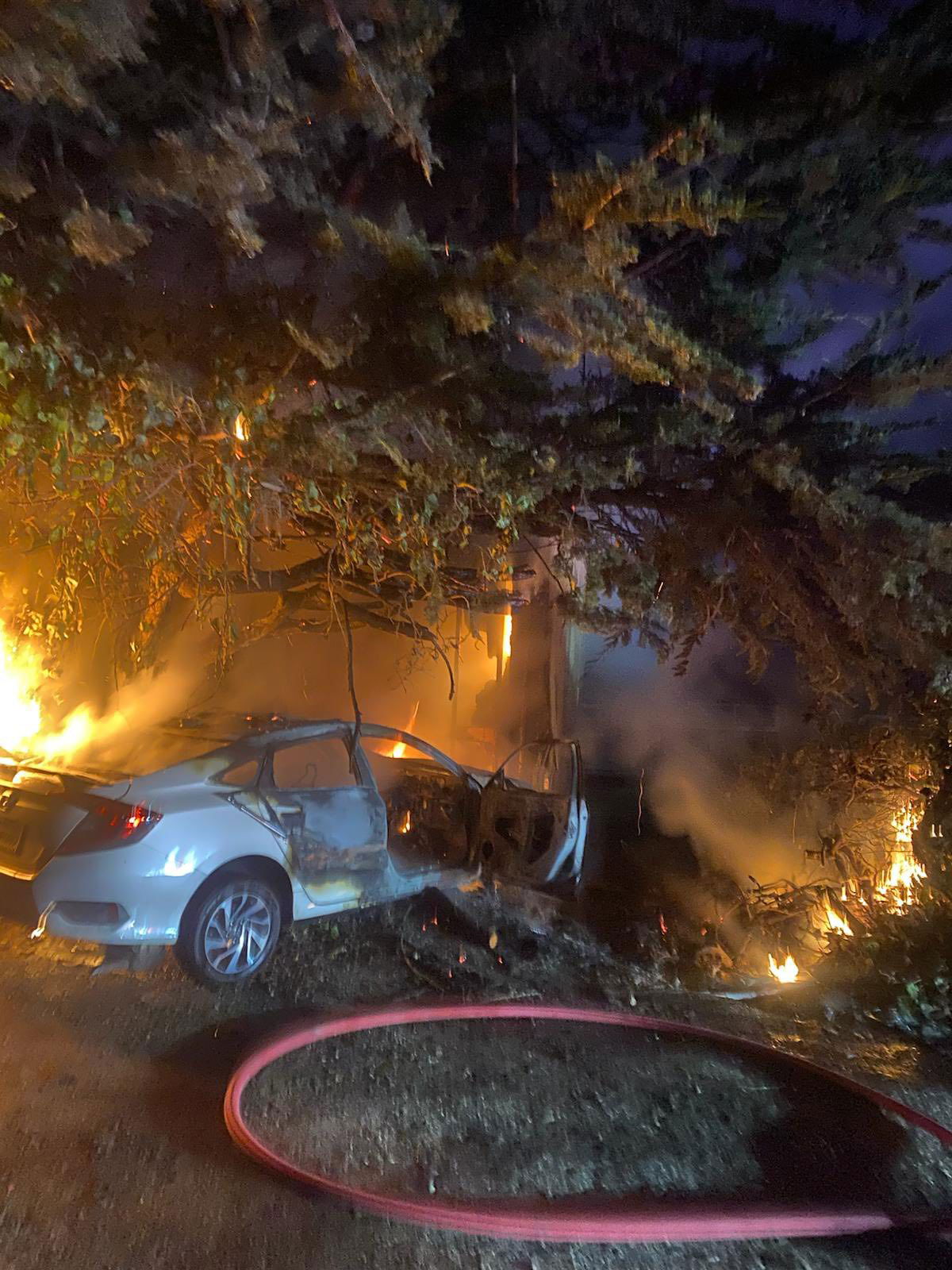 Two vehicle fires flare up the Central Coast Thursday morning