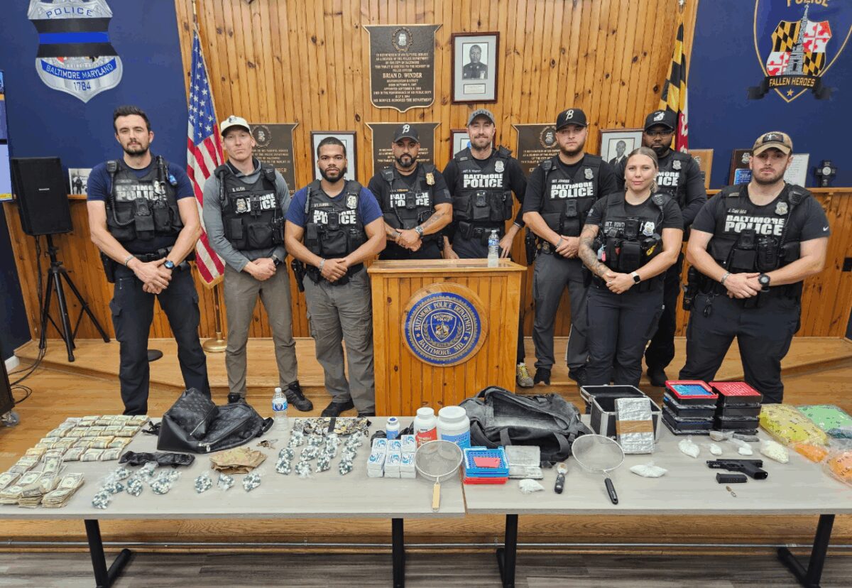 Baltimore police seized fentanyl