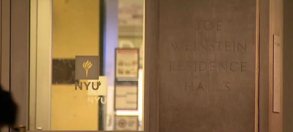 A Jewish student says antisemitic graffiti was found on his freshman dorm door at New York University.