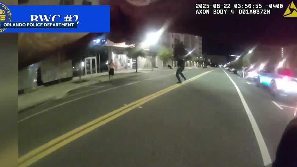 Orlando police released surveillance and bodycam footage showing the moments leading up to the fatal shooting of Benjamin Hale